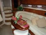 2005 Sea Ray 42' Sundancer salon sofa 3