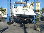 2005 Sea Ray 46' Sundancer on transport