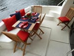 2006 Carver 56' Voyager Sky Lounge stern deck