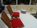 2006 Carver 56' Voyager Sky Lounge stern seating